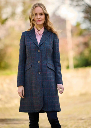 Harris Tweed® Mantel Scottish Blue
