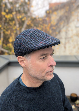 Harris Tweed® Kappe Scottish blue