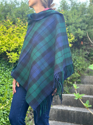 Tartan-Stola 100% Lammwolle Blackwatch