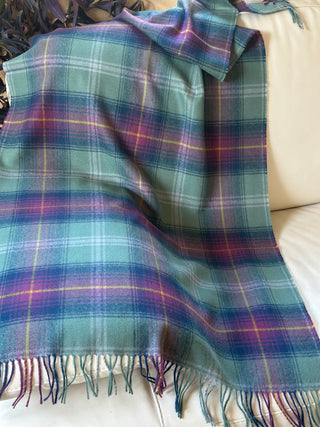 Tartan-Stola 100% Lammwolle Hame