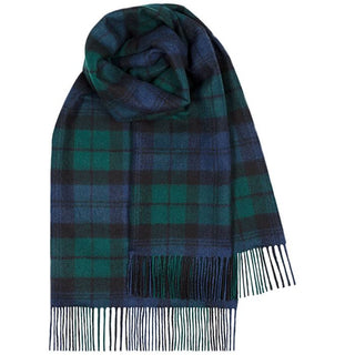 Tartan-Stola 100% Lammwolle Blackwatch