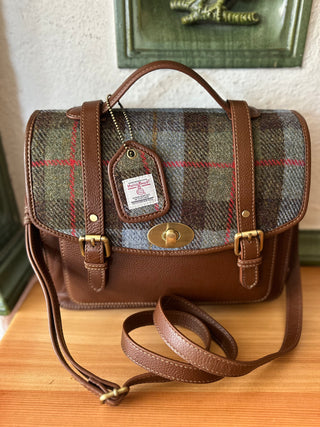 Harris Tweed® Satchel Handtasche groß Highland Check