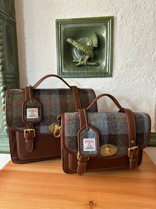 Harris Tweed® Satchel Handtasche groß Highland Check