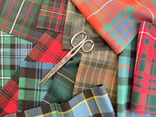 Tartan-Stoffe 100% reine Wolle Meterware