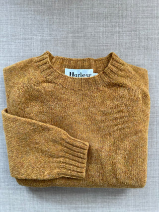 Damen Shetland Wollpullover Crew Neck