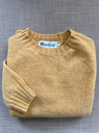 Damen Shetland Wollpullover Crew Neck