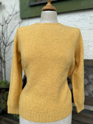 Damen Shetland Wollpullover Crew Neck