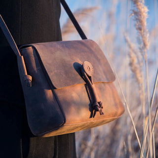 Naturleder Crossbody Tasche