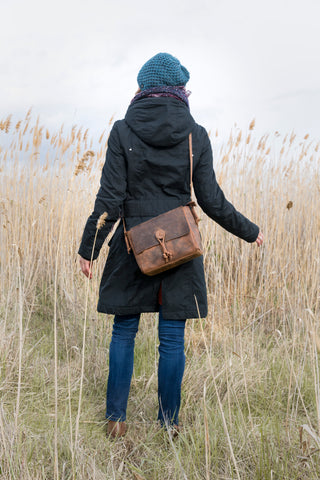 Naturleder Crossbody Tasche