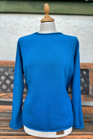 Damen Merino Pullover Rundhals Superfine Schurwolle