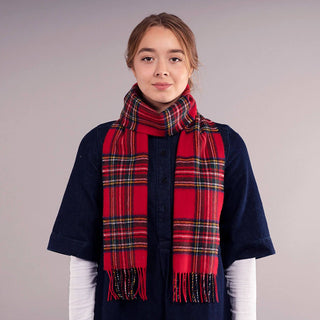 Klassischer Lammwollschal Stewart Royal-Tartan