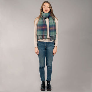 Tartan-Stola 100% Lammwolle Hame