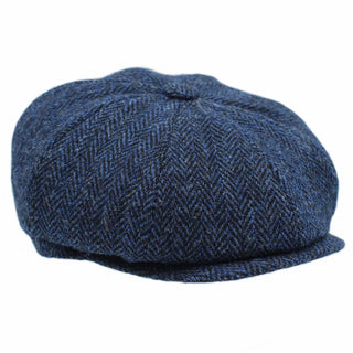 Brodick Harris Tweed 8-teilige Mütze ZH293: Mitternacht / M 58 cm