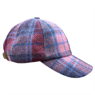 Rannoch Harris Tweed Baseballkappe ZH281: Blau Grün Pflaume Überprüfen
