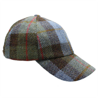 Rannoch Harris Tweed Baseballkappe ZH281: Berry
