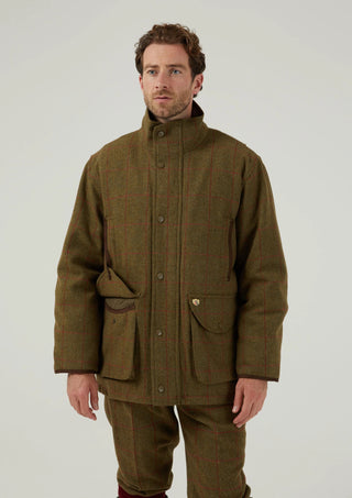 Field Tweed Coat Combrook wasserabweisend - olive