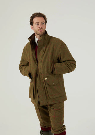 Field Tweed Coat Combrook wasserabweisend - olive
