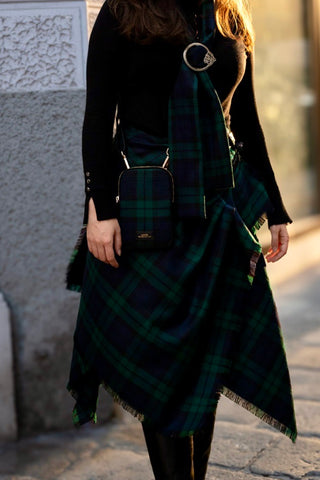 Damen Blackwatch Schottenrock Fancy Kilt - 100% Lammwolle made in Scotland