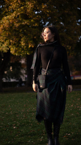 Damen Blackwatch Schottenrock Fancy Kilt - 100% Lammwolle made in Scotland