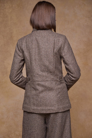 Elegante Damen Tweed Jacke herringbone