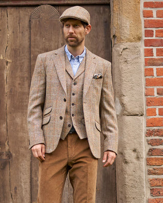 Harris Tweed Sakko sand herringbone