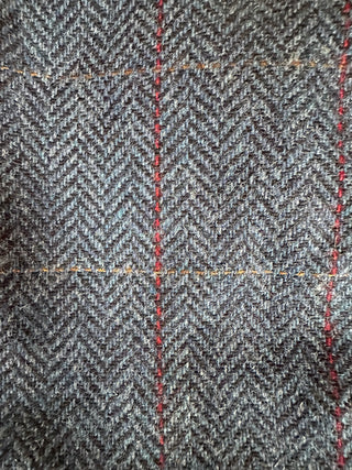 Eine Makroaufnahme des irischen Tweeds.