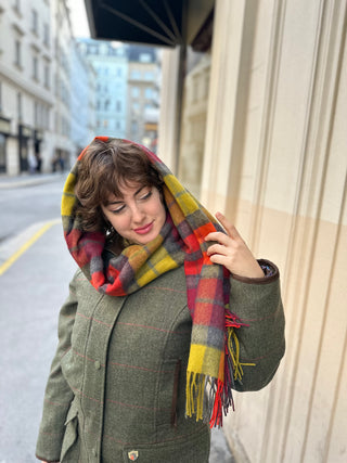 Tartan-Stola 100% Lammwolle Buchanan Berry