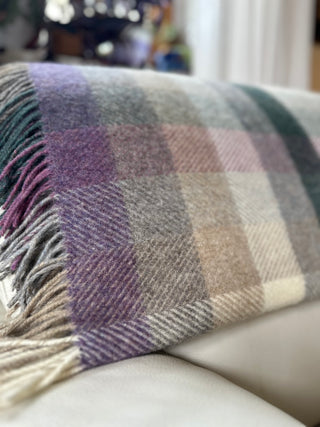 Wolldecke Regenbogen Woodale Heather Herringbone