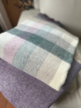 Wolldecke Regenbogen Woodale Heather Herringbone