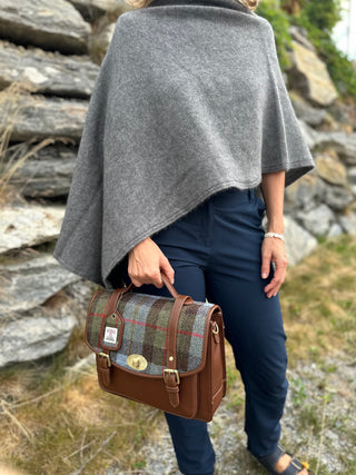 Harris Tweed® Satchel Handtasche groß Highland Check