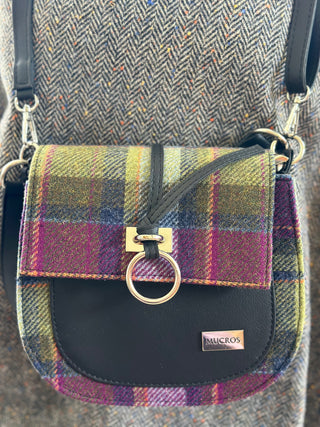 Tweed Crossbody Tasche 100% Wolle