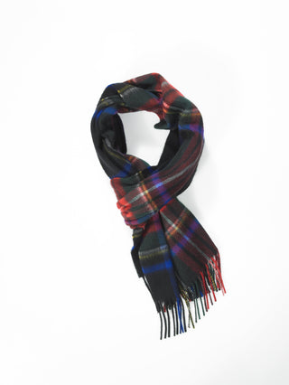 Der Kaschmir Schal ist als Schleife umgelegt.