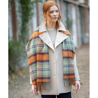 Tartan-Stola 100% Lammwolle Dundee Old Weathered