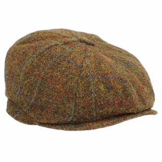 Brodick Harris Tweed 8-teilige Mütze ZH293: Kohle / M 58 cm