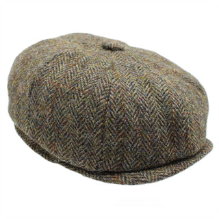 Brodick Harris Tweed 8-teilige Mütze ZH293: Birke / L 60 cm