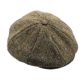 Arran Harris Tweed 8-teilige Mütze ZH015: Waldes / M 58 cm